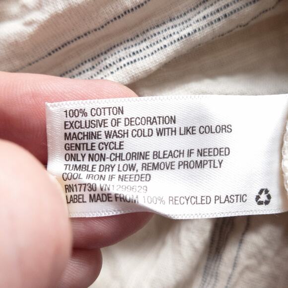 Knox Rose Women’s Dress Boho Peasant Embroidered Cotton Tassel Tie Size Medium - Picture 9 of 10